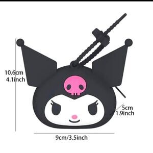 KUROMI silicone coin purse bag earpod case cover accessory